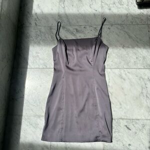 Aritzia Sunday Best Shimmer Satin Dress, Size 08